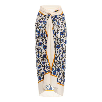 AGUA BY AGUA BENDITA | Lavanda Printed Cotton-Silk Pareo
