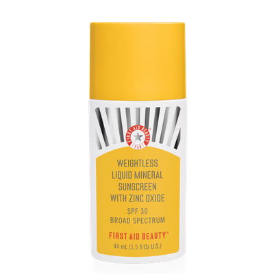 FIRST AID BEAUTY | Weightless Liquid Mineral Sunscreen SPF30 - 25% off with code MAMINA