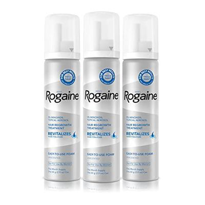 ROGAINE | Men's Rogaine 5% Minoxidil Foam For Hair Regrowth - 3-Month Supply