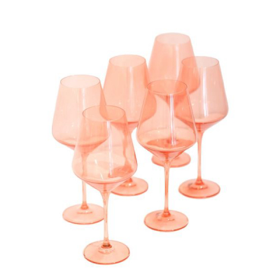 ESTELLE | Colored Wine Stemware, Set Of 6