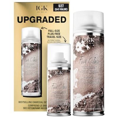 IGK | Upgraded First Class Duo Charcoal Detox Dry Shampoo