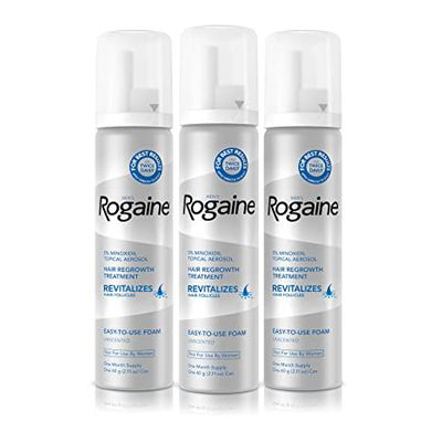 Men's Rogaine 5% Minoxidil Foam For Hair Loss And Hair Regrowth
