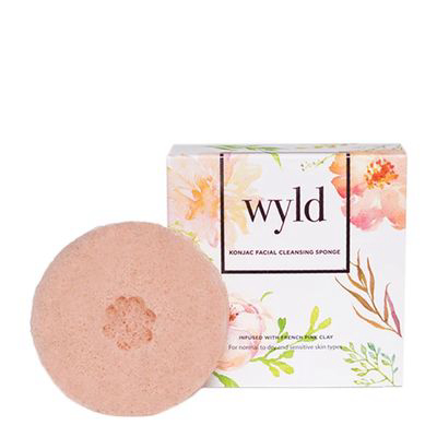 WYLD SKINCARE | French Pink Clay Konjac Sponge - Normal to Dry