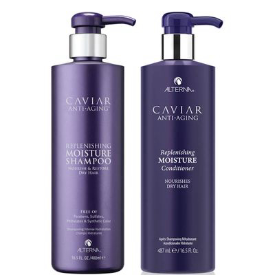 ALTERNA | Caviar Anti-Aging Replenishing Moisture Shampoo And Conditioner 16.5 Oz (worth $132)