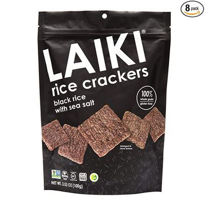 LAIKI | Rice Crackers - Black Rice with Sea Salt