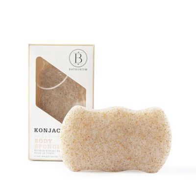 BATHORIUM | Konjac Walnut Shell Exfoliating Body Sponge