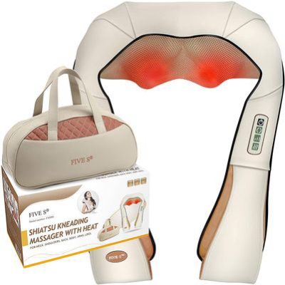 Deep Tissue 3d Kneading Shiatsu Neck, Shoulder, Back, Leg And Foot Massager Pillow with Heat